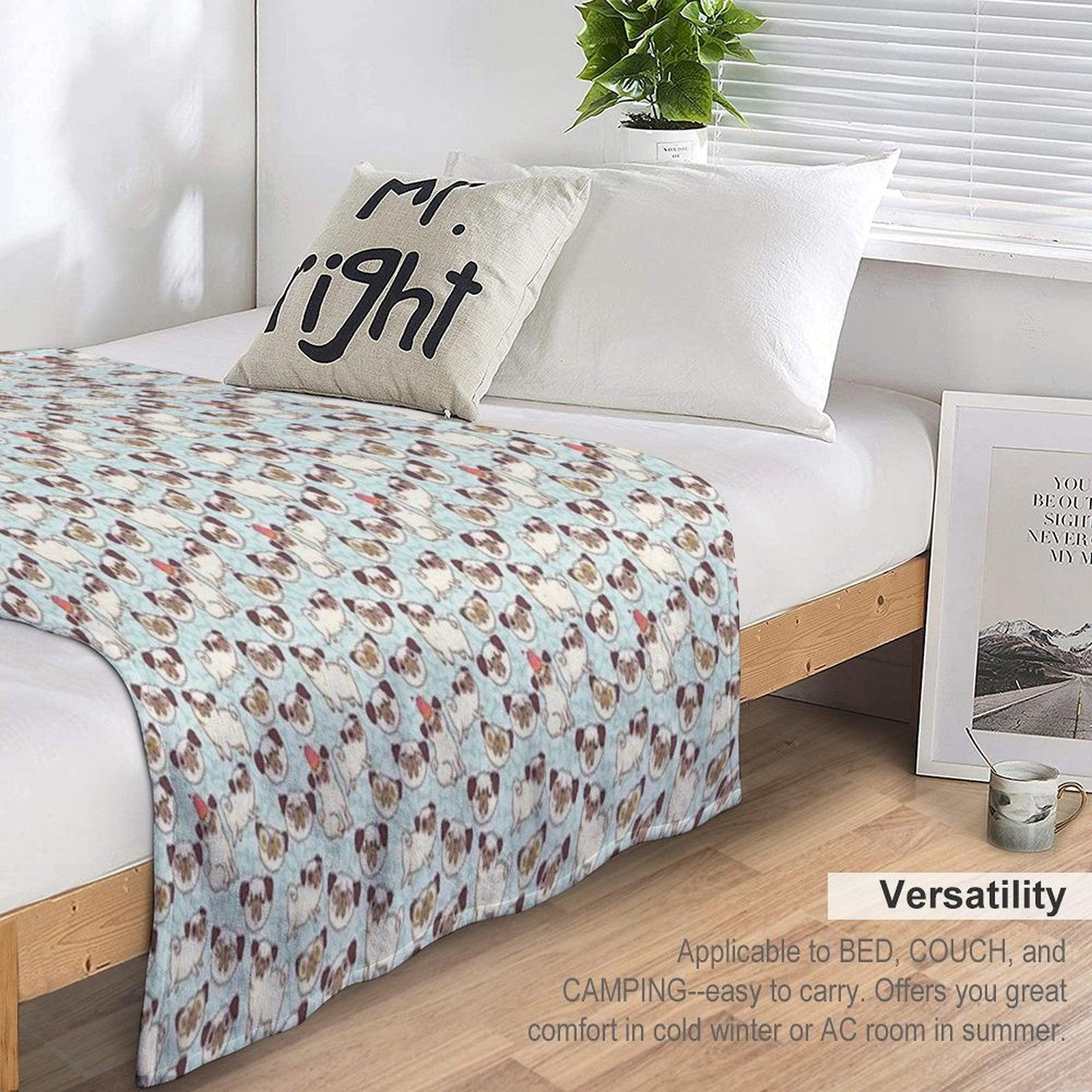 PUGLAND Throw Blanket