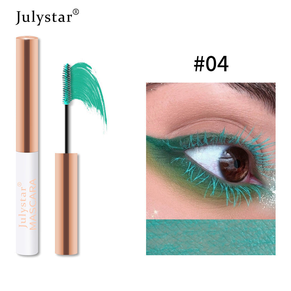 Eyelash Foundation Cream Waterproof Anti Sweat Not Dizzy Dye Slender Long Curl Warped Thick Color Mascara