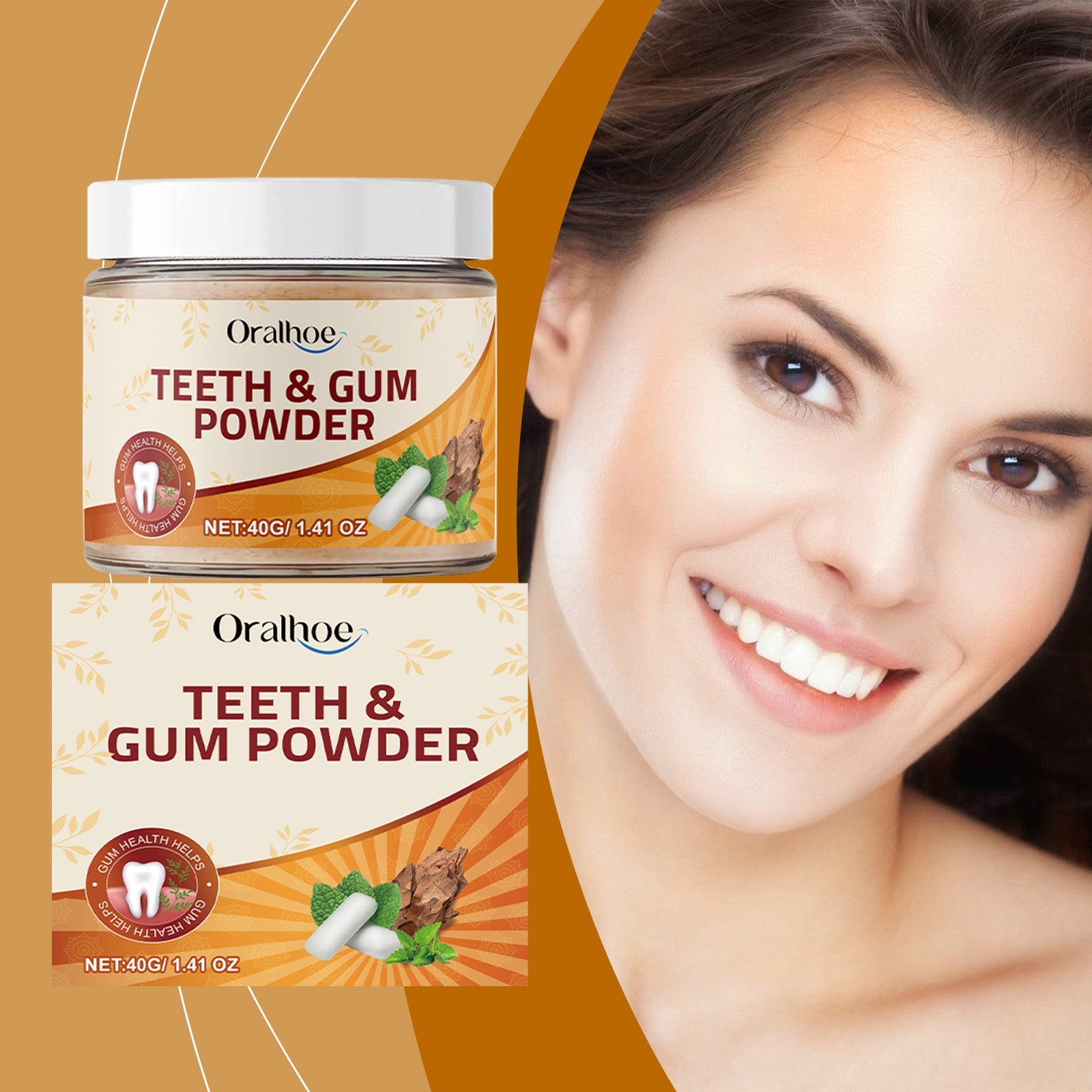 Herbal Gum Powder Herbal Care Clean Teeth Clean Fresh Remove Yellow Stains Clean Teeth