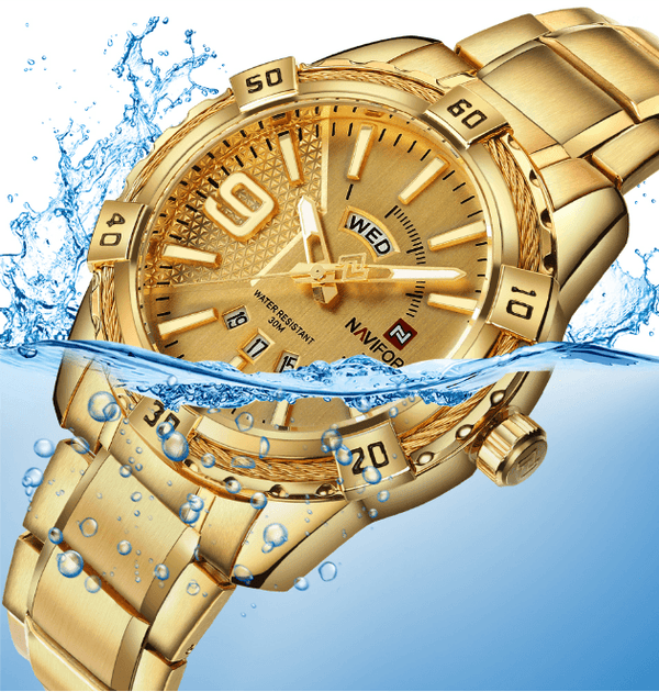 Men's  Luxury Stainless steal Waterproof Watch With Day And Date Display Unique Design Perfect Gift In Modern Metal Men  Wrist Watch Design