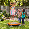 25.5 Inch Kids Mini Trampoline with 4 Removable and Non-Slip Foot Pads-Orange