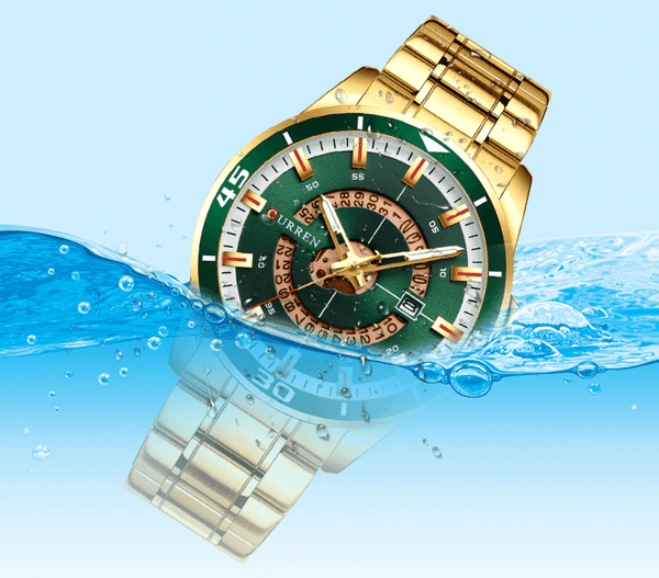 Men's  Modern Sports Waterproof Watch Luxury Unique Design  Fluorescent Hands Perfect Gift