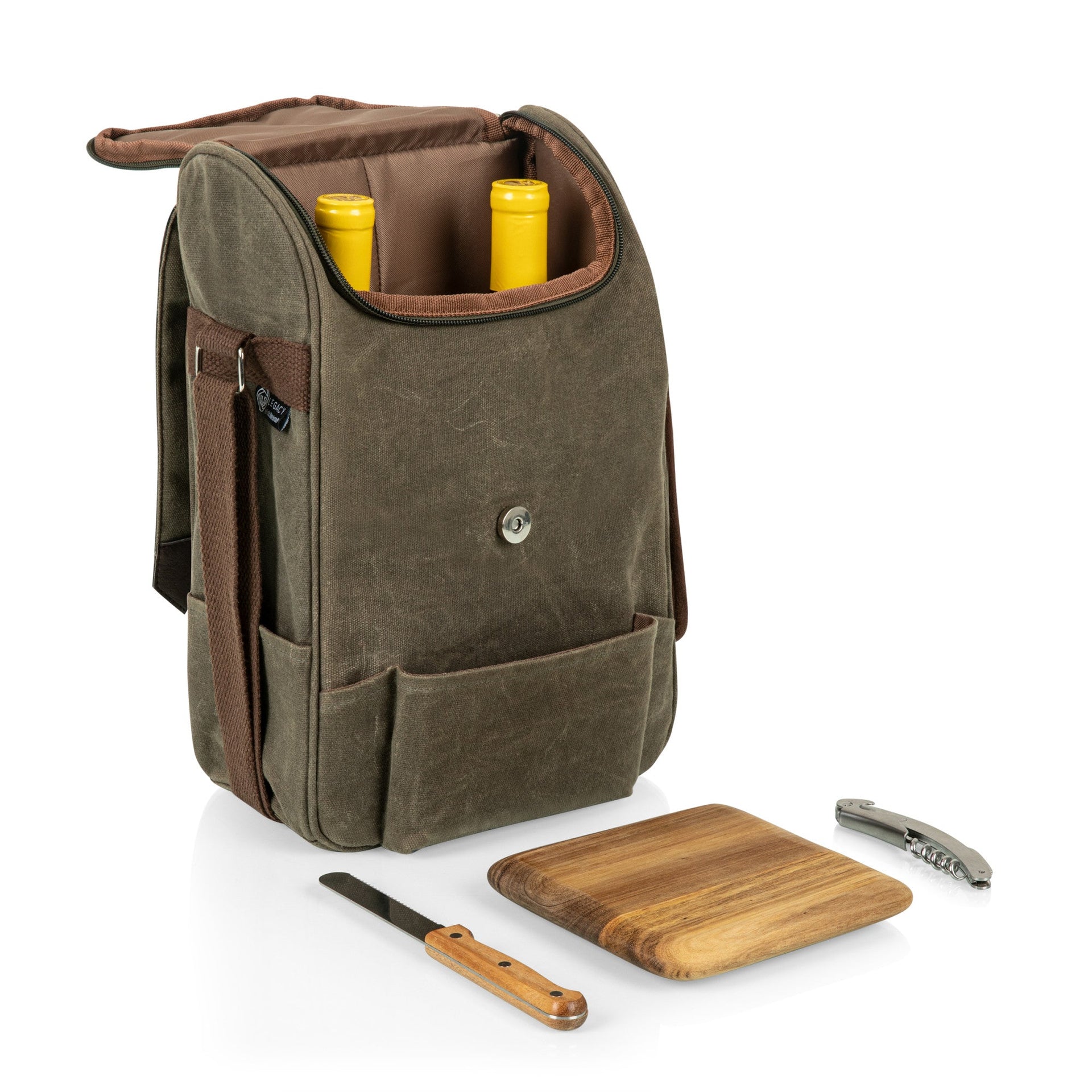 2 Bottle Insulated Wine & Cheese Cooler Tote