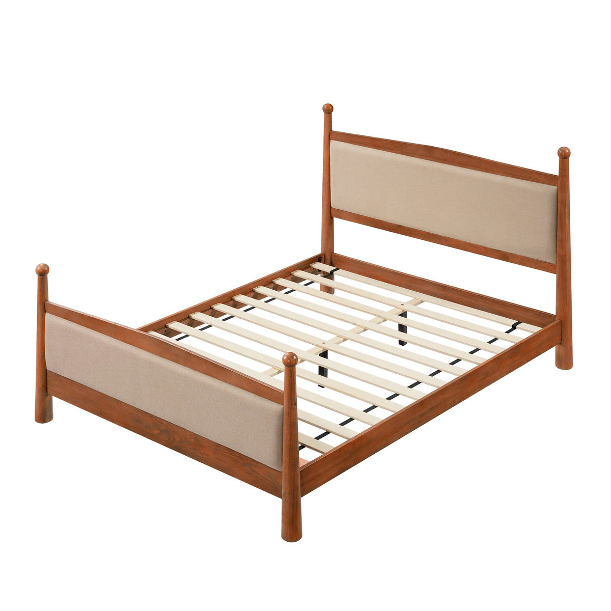 Queen Size Upholstered Platform Bed Frame