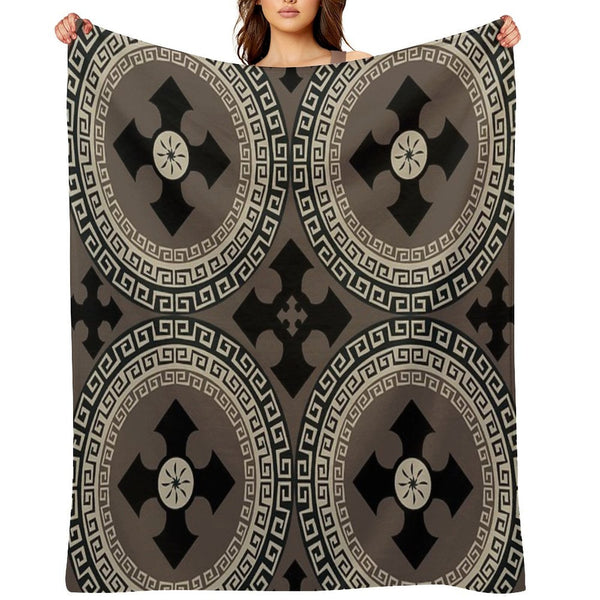 Abstract Cute Circles Illustration Pattern Compact Throw Blanket