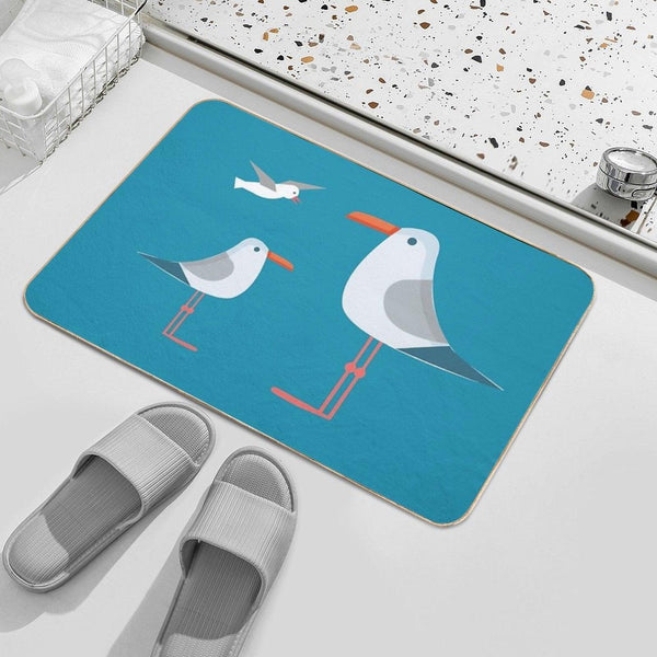 Coastal Happiness Ocean Bath Mat