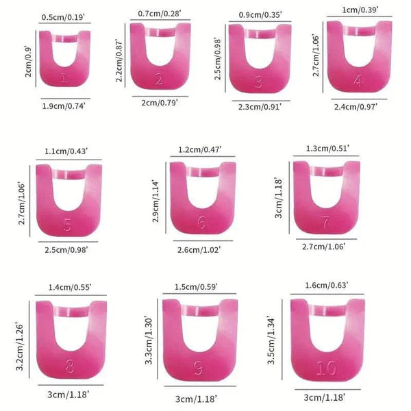 26-Pieces U Curve Shape 10 Sizes Nail Protector