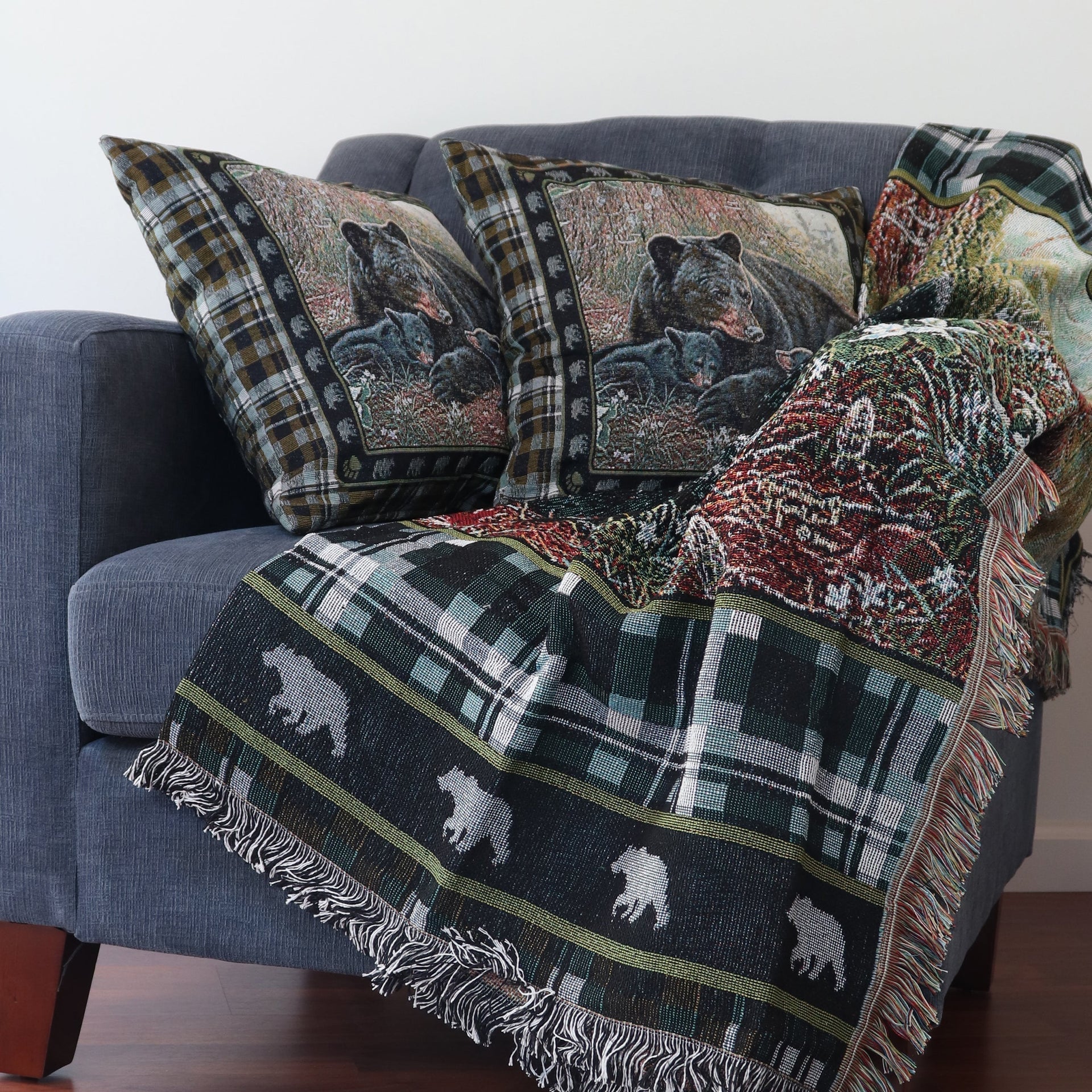 Tapestry Pillow 18in 2pk-Bear Rivers Edge Products