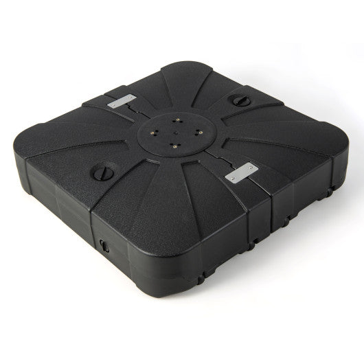 260 lbs Offset Patio Umbrella Base with Wheels Sand Water Filled