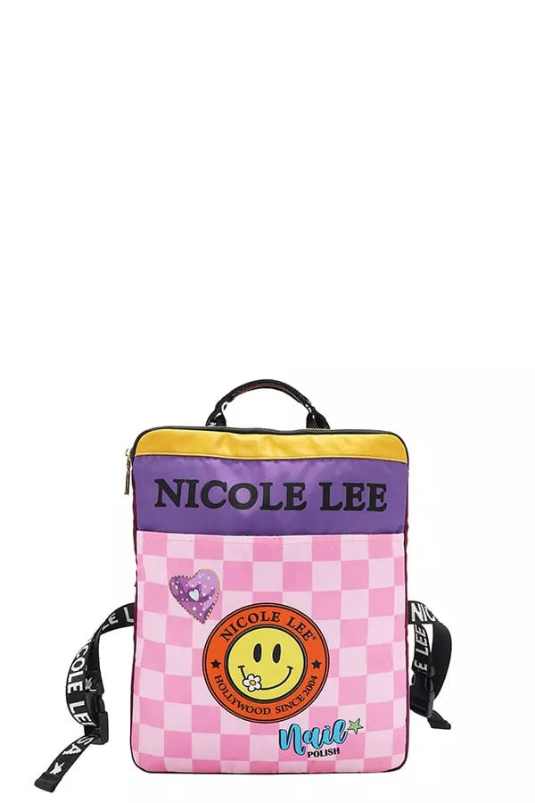 Nicole Lee USA Multi-Pocket Travel Backpack Berry Charmz