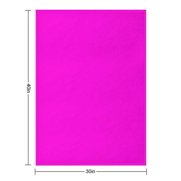 Fluorescent Neon Hot Pink Machine-washable Throw Blanket