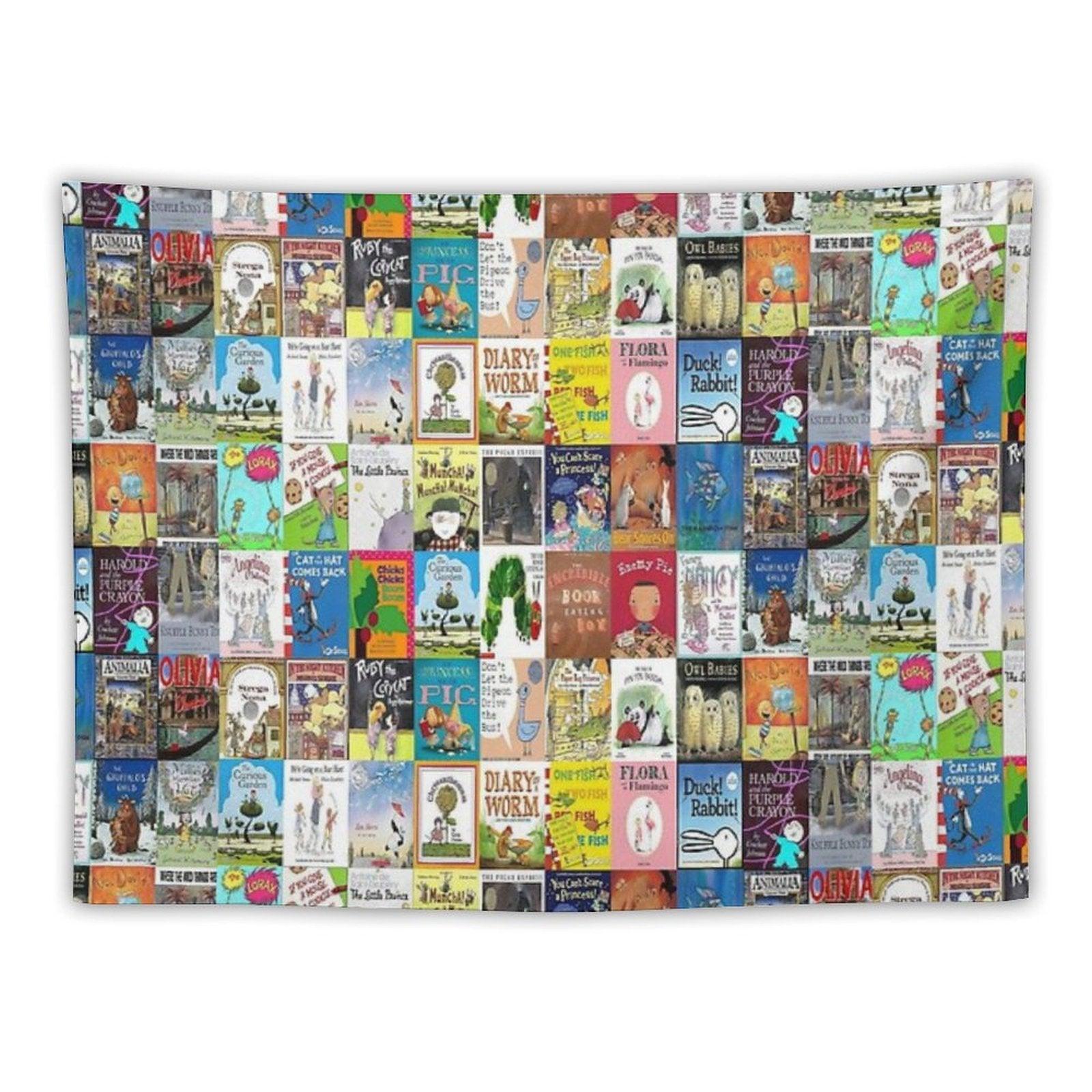 Children Picture Book Covers Tapestry