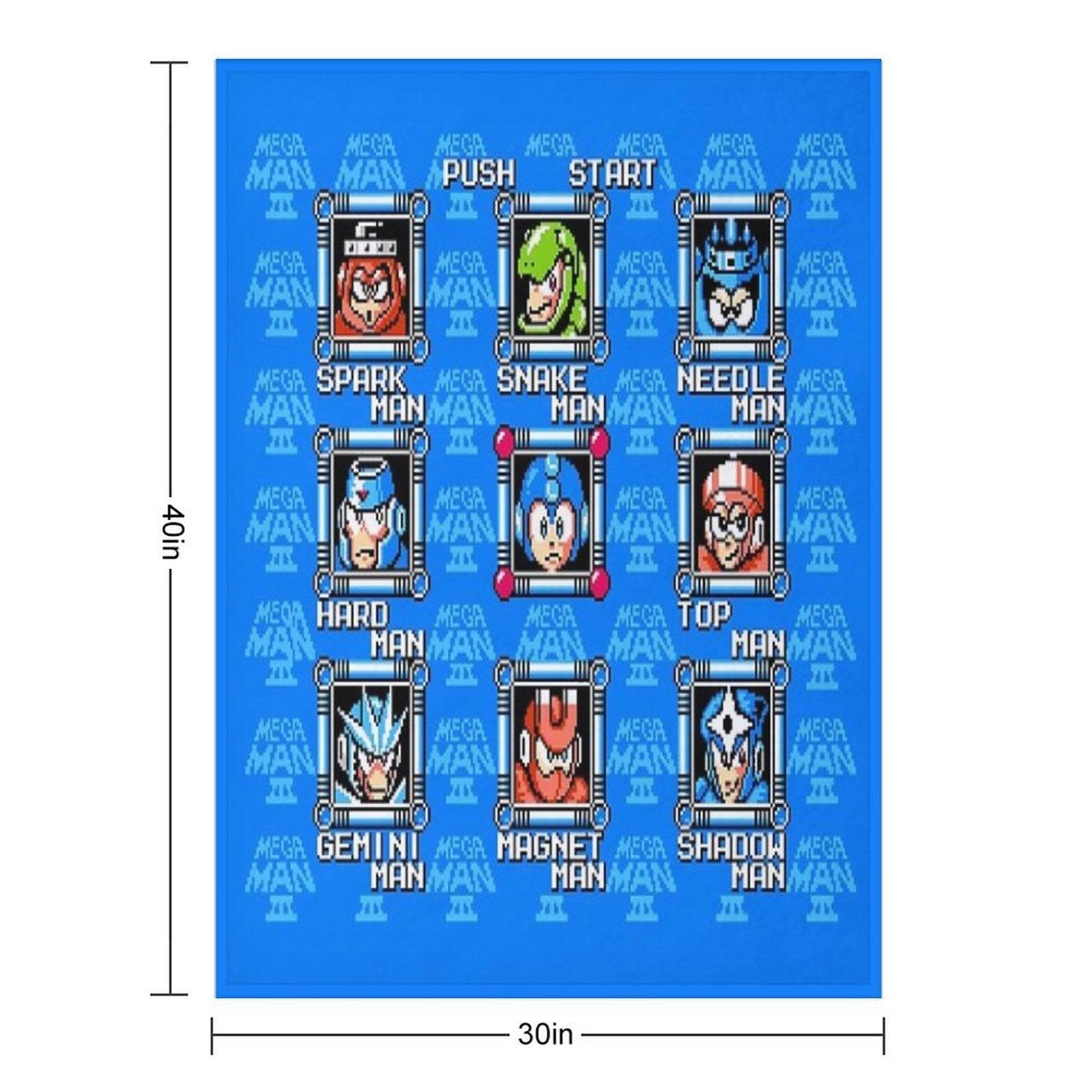 Megaman 3 Stage Select Throw Blanket
