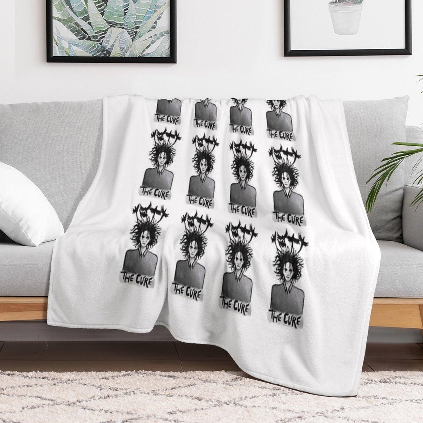 The Cure Print 1 Throw Blanket