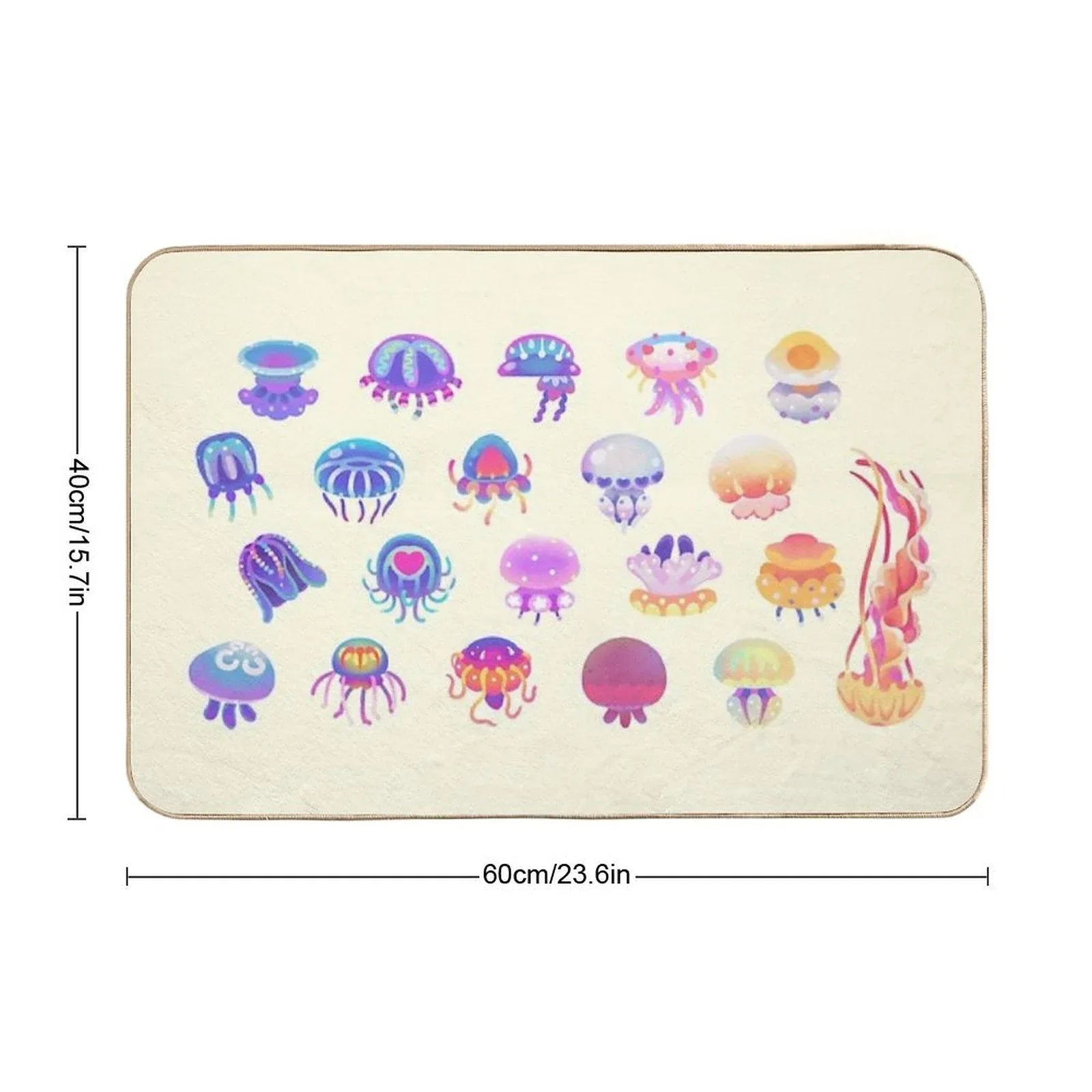 Jellyfish Day - Pastel Bath Mat