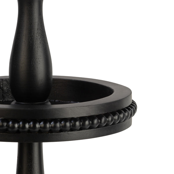 3 Tier Wooden Beaded Display Stand - Black & White