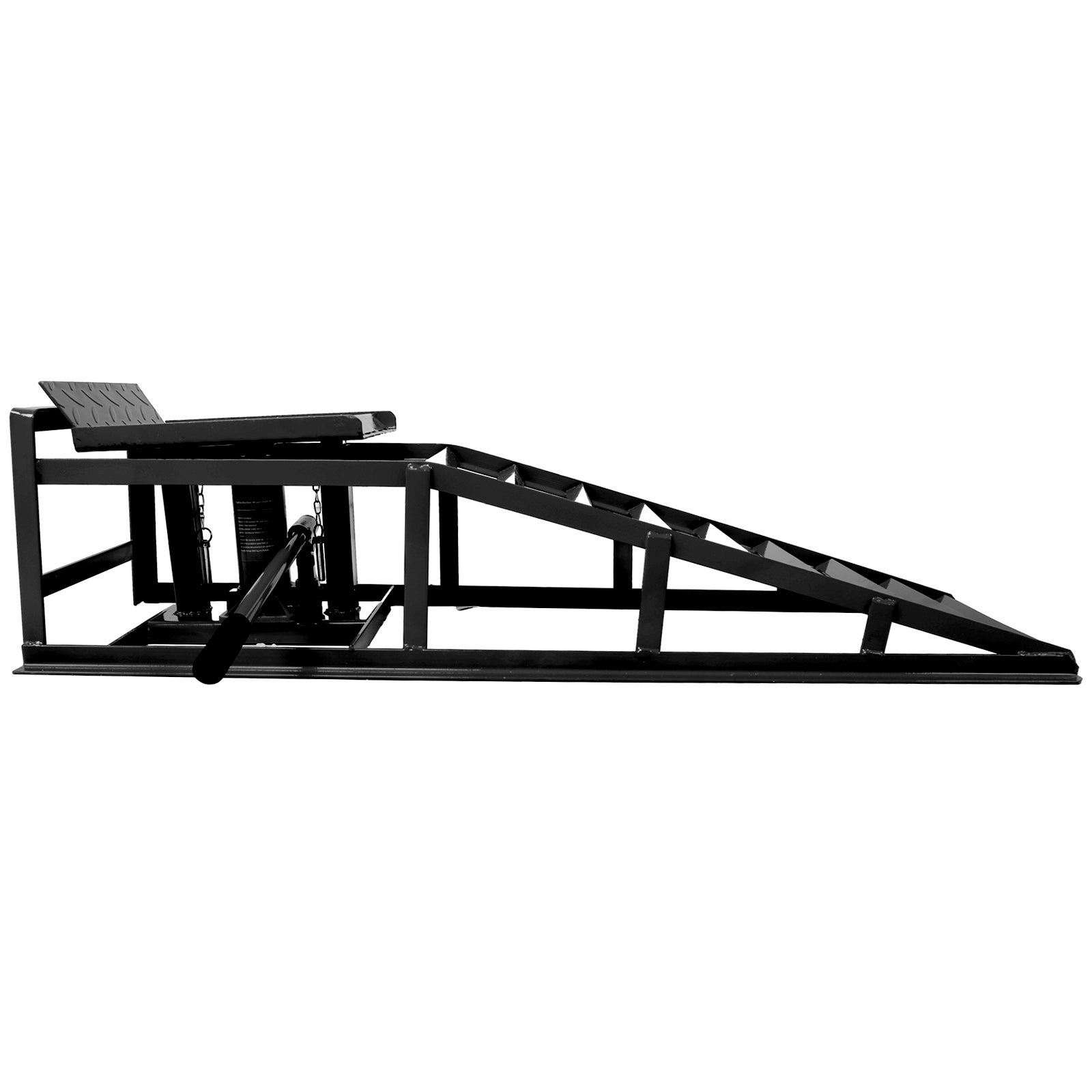 Car truck service ramp lift, garage car lift hydraulic ramp black 5-ton, maintenance frame lift (2 packs) black