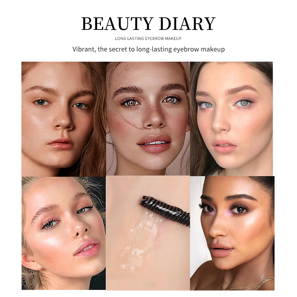 QIBEST Eyebrow Styling Liquid Colorless Transparent Waterproof Sweat-Proof Not Easy To Decolorize Eyebrow Repair Liquid Eyebrow Raincoat