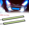 4/2Pcs 17CM Universal Car COB LED Strip Car Running Fog Lamp Driving Strip Light Waterproof 10-16V Flexible Led Strip Accessorie - 2PCS-ice blue