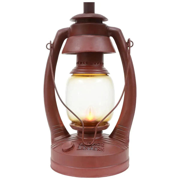 26”H Red Vintage Lantern Table Lamp - Gifts for You 'n Me