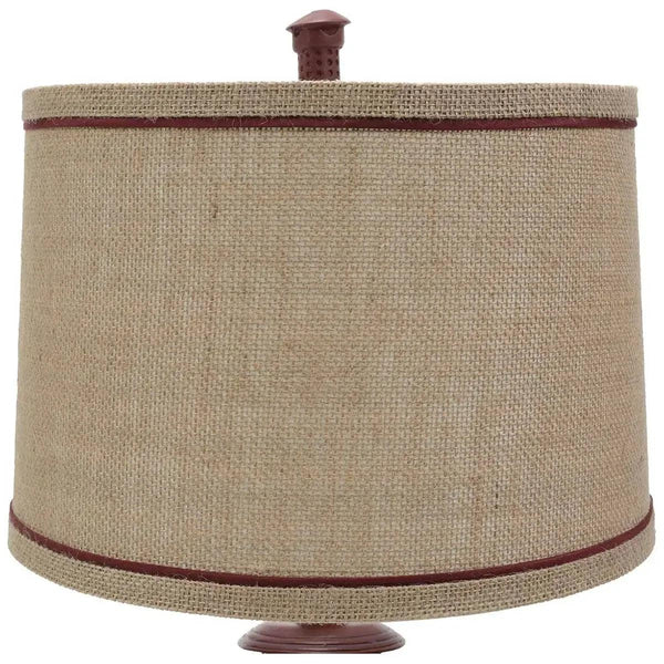 26”H Red Vintage Lantern Table Lamp - Gifts for You 'n Me