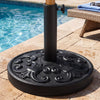 26.5 LBS Heavy-duty Round Umbrella Stand with Adjustable Knob