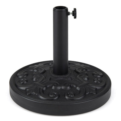 26.5 LBS Heavy-duty Round Umbrella Stand with Adjustable Knob