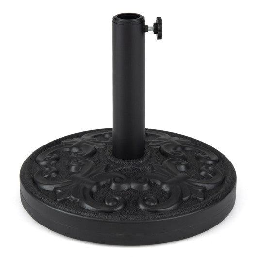26.5 LBS Heavy-duty Round Umbrella Stand with Adjustable Knob