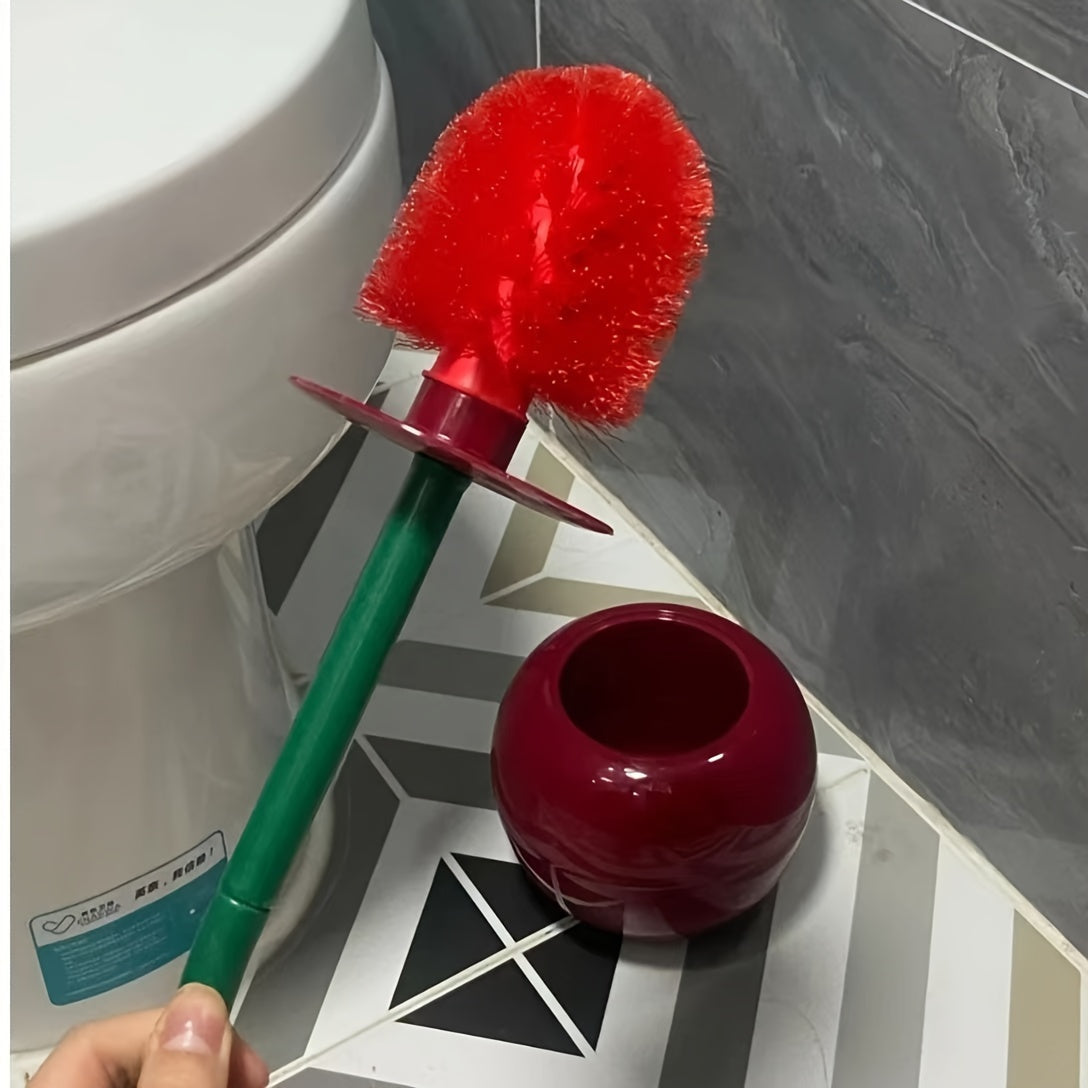 1 Set Novelty Cherry Toilet Brush, Creative Toilet Brush, Toilet Brushes And Holders DSers Fulfillment
