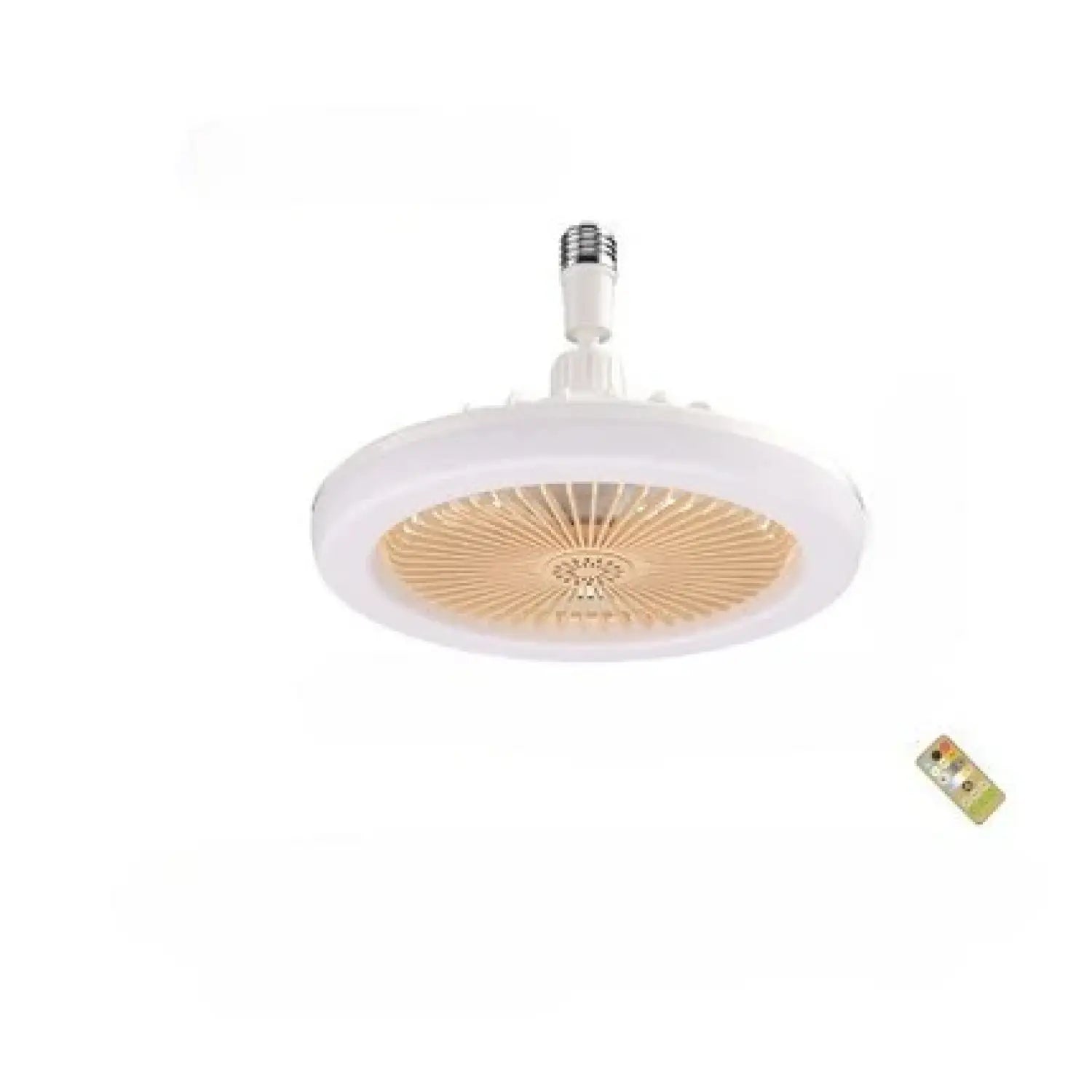 26CM Remote Control LED Light and Fan - Ceiling Fan with E27 Lamp