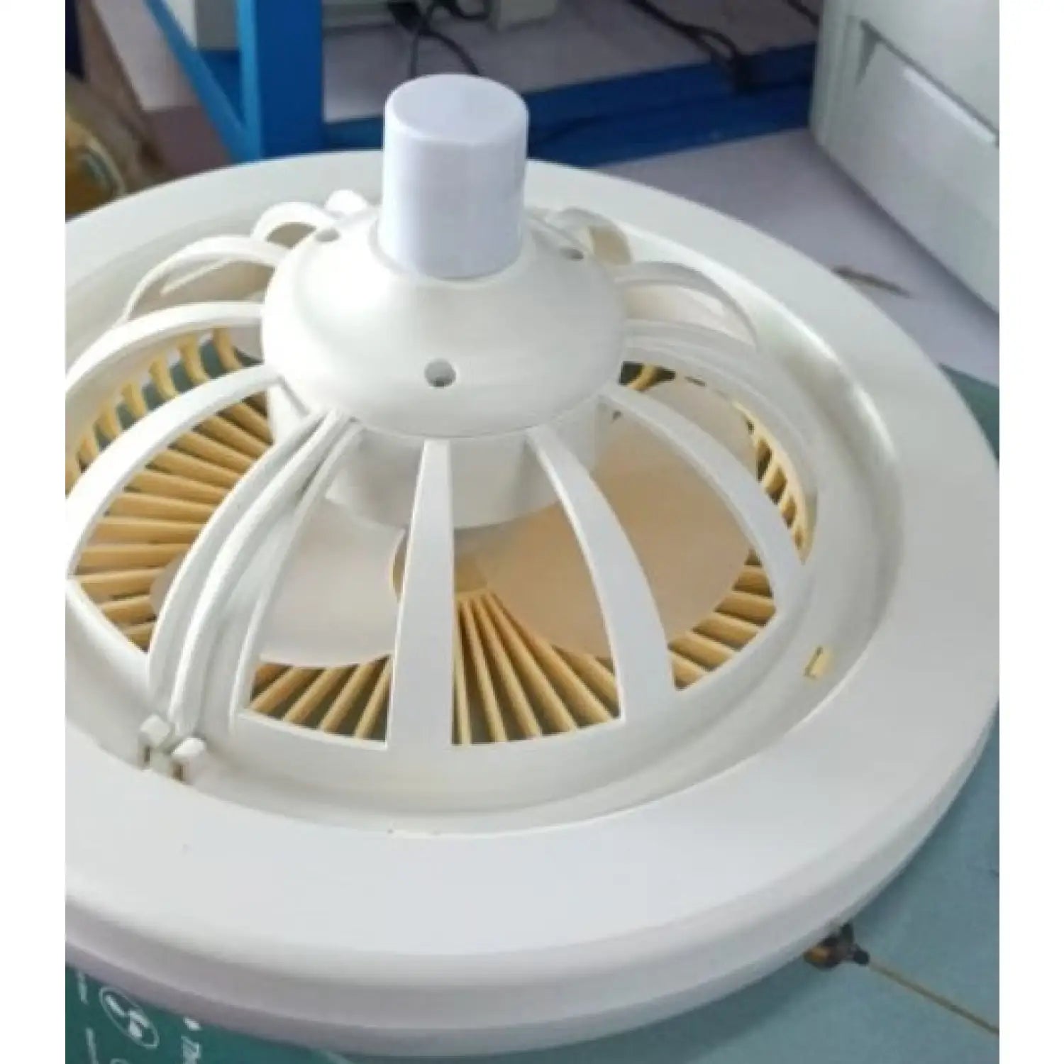 26CM Remote Control LED Light and Fan - Ceiling Fan with E27 Lamp