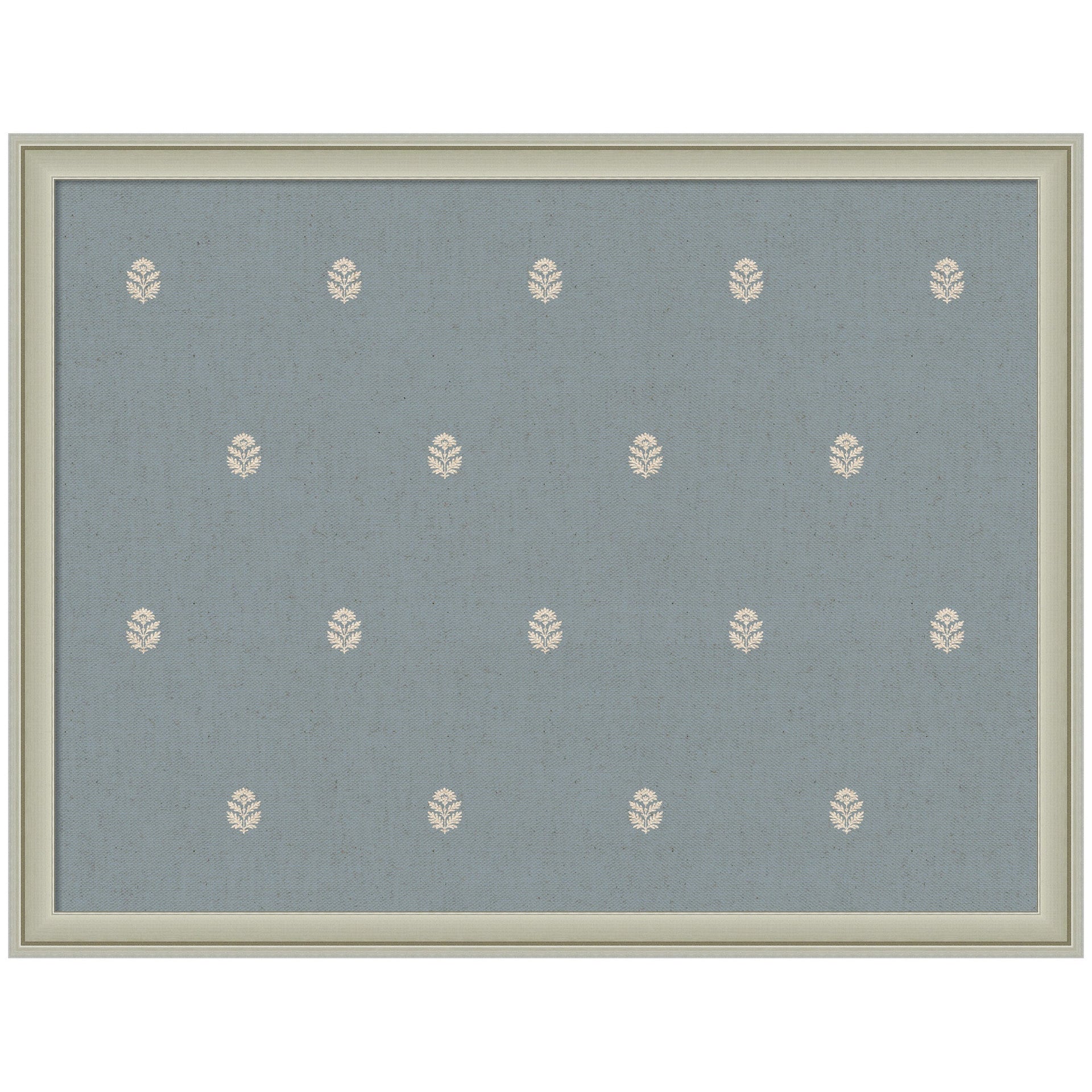 Pinboard Blue Botanical Block Print