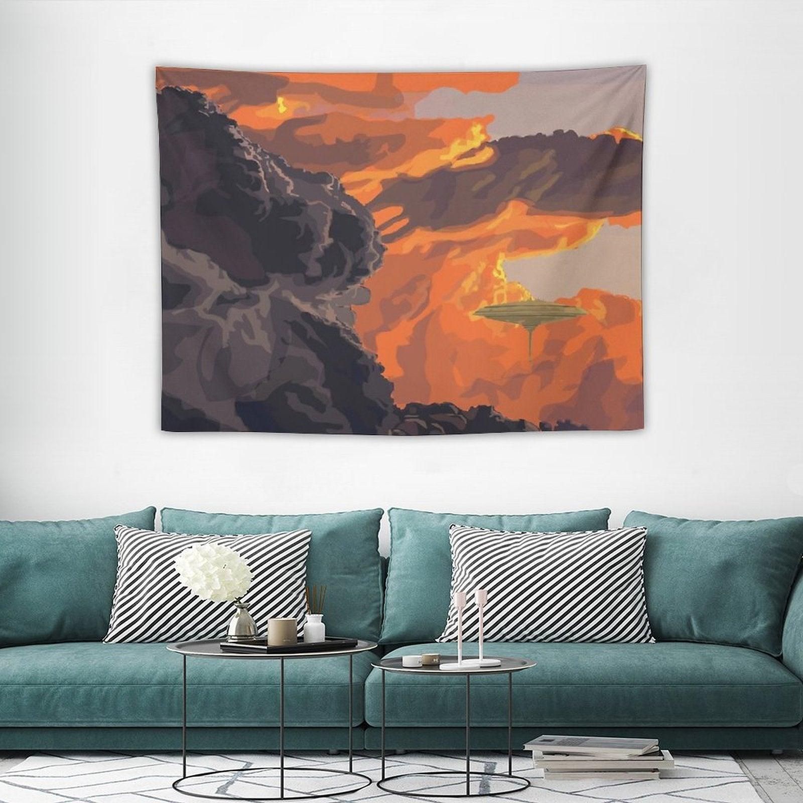City in The Clouds Tapestry