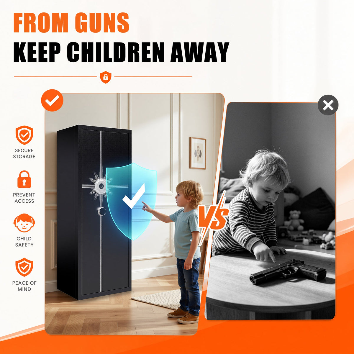 Biometric Large Gun Safe