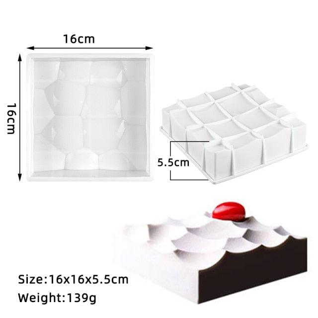 27 Style Silicone Cake Molds Pastry Bakeware Set Non-Stick Mousse Mould Party Dessert Baking Tools Decorating Pan Kitchen Tools Silicone Cupcake Baking Cups Food Grade Non-Stick Silicone Muffin Liners