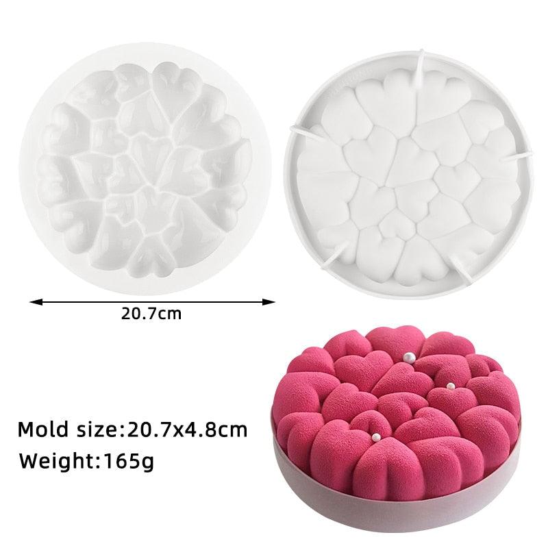 27 Style Silicone Cake Molds Pastry Bakeware Set Non-Stick Mousse Mould Party Dessert Baking Tools Decorating Pan Kitchen Tools Silicone Cupcake Baking Cups Food Grade Non-Stick Silicone Muffin Liners