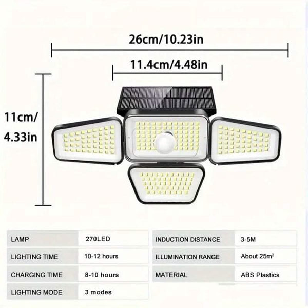 270 LED Solar Garden Outdoor Lights