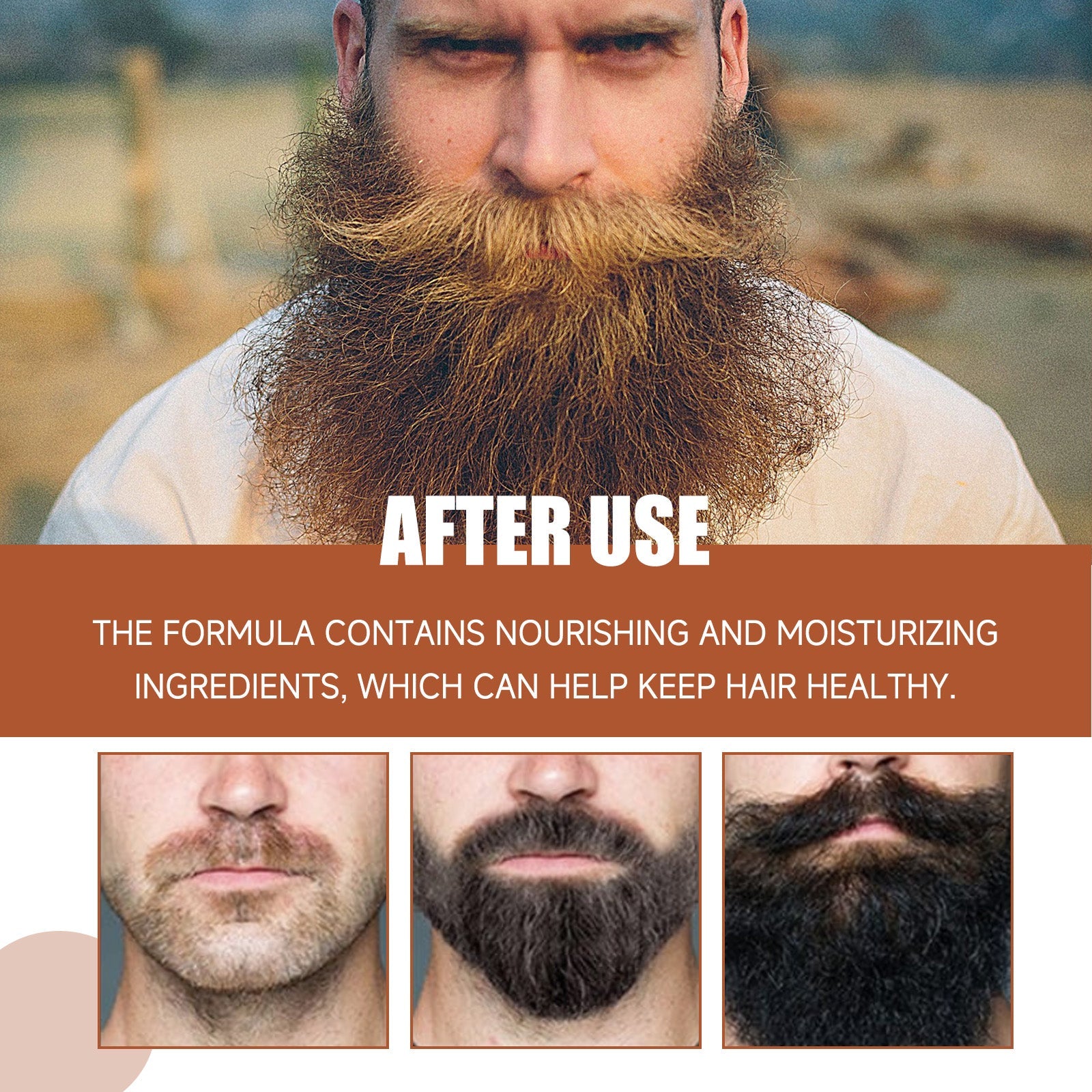 Facial Hair Conditioner, Nourishing And Strengthening Facial Hair Conditioner For Men