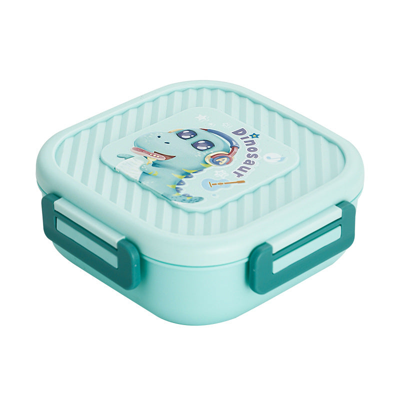 Portable heatable sealed square compartment lunch box bento box lunch box