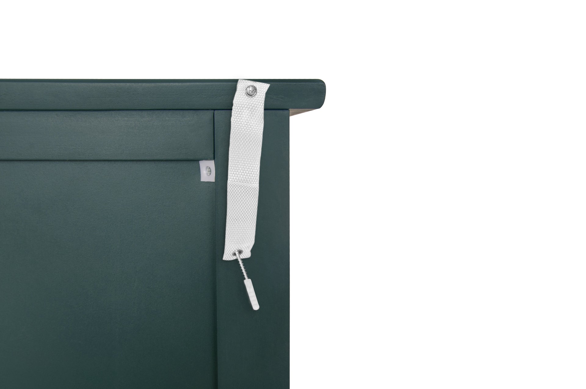 Hollow-Carved 3 Drawer Dresser Storage Chest with Metal Handles For Living Room Bedroom