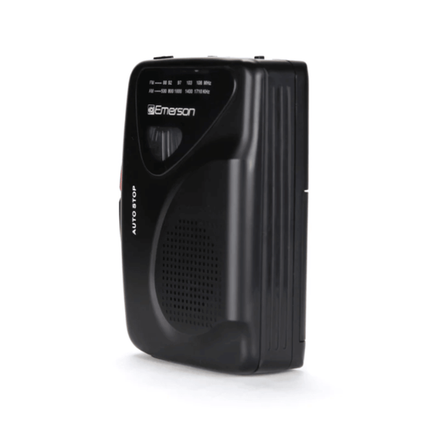 Emerson Portable Cassette Player & Recorder w AMFM Radio and Built-In Speaker