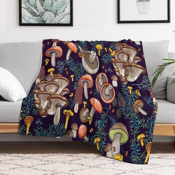 Dark Dream Forest Throw Blanket