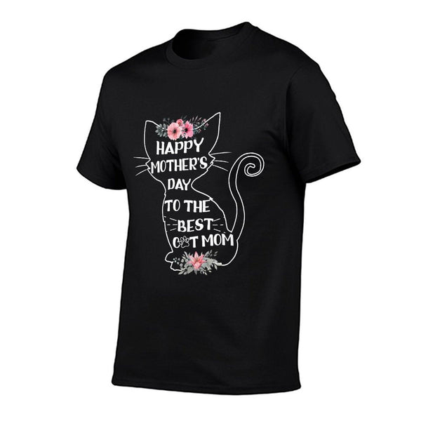 Happy Mother's Day To The Best Cat Mom Mothers Day Cat Lover T-Shirt