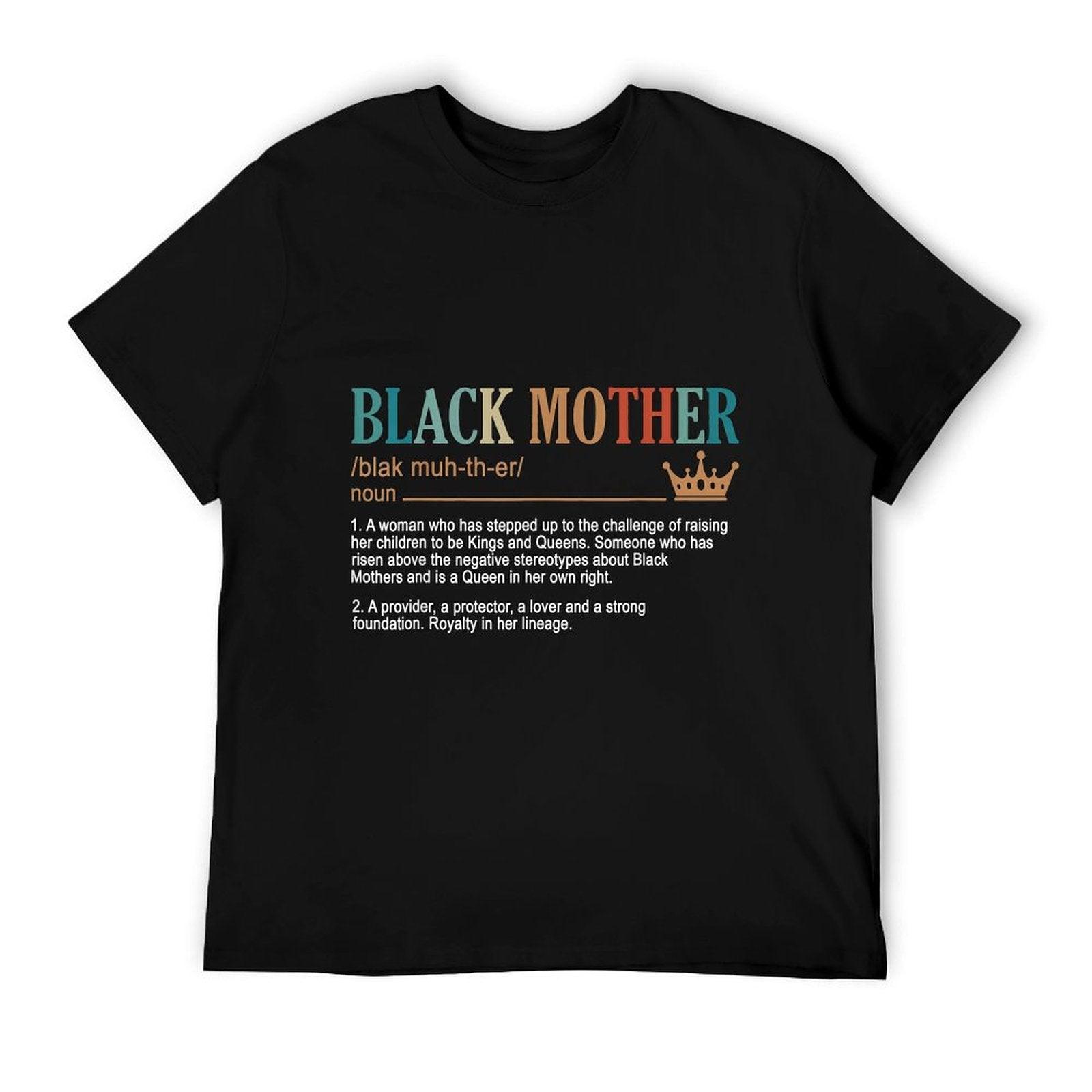 Black Mother Definition African American Mom Mother's Day T-Shirt
