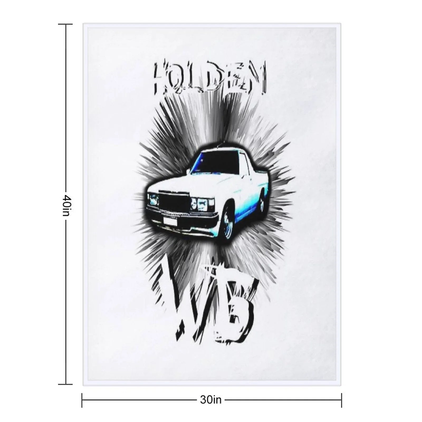 Holden Wb Ute Throw Blanket