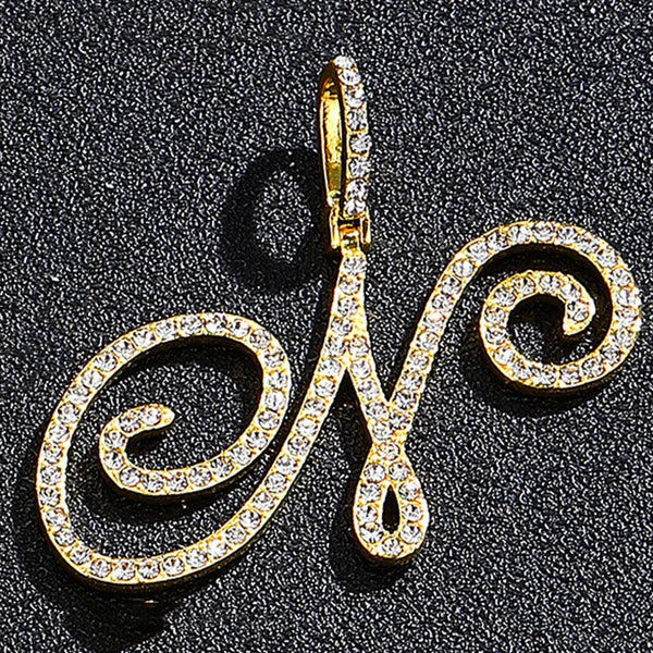 Hip hop accessories grass letter pendant melon seed buckle Cuban chain accessory