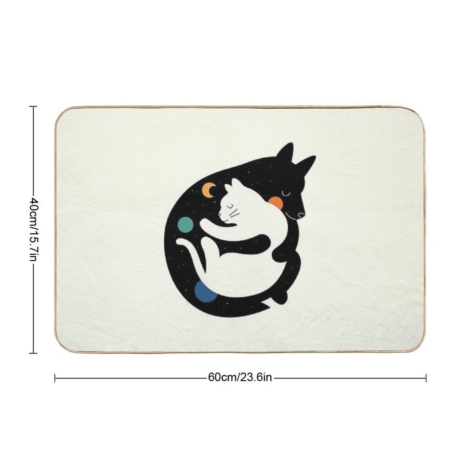 More Hugs Less Fights Bath Mat