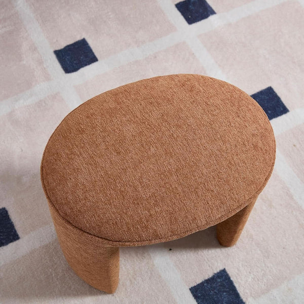 Brown Upholstered 53Inches Storage Ottoman Bench Stools