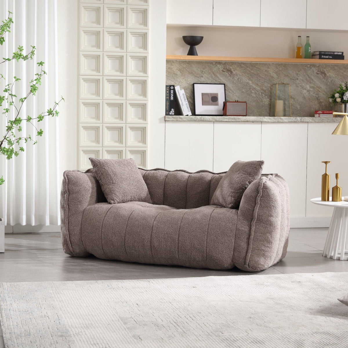 Cozy Beanbag Chair with High Resilience Foam Core