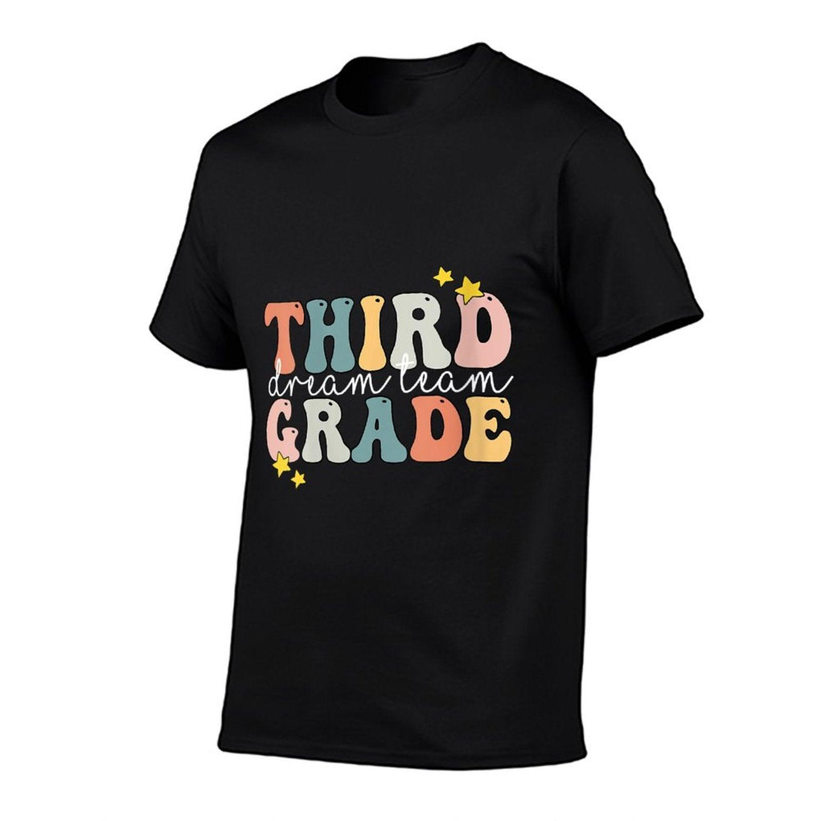 Womens Dream Team Third Grade 3rd Grade Teacher Gift Retro Vintage T-Shirt